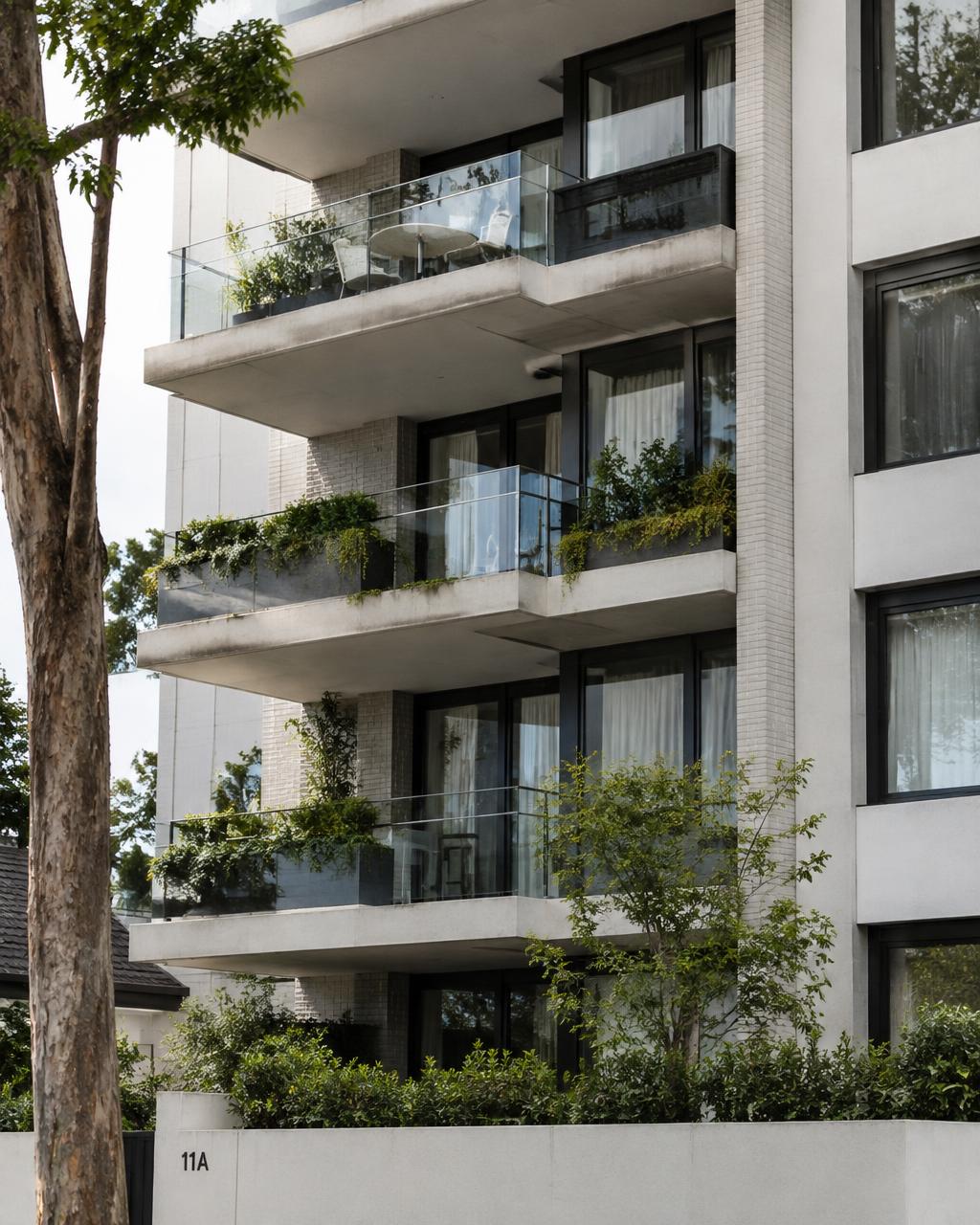 Contemporary strata apartment building